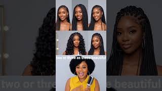 Which braid would you choose?#africanhairstyles #hairstyle #protectivestyles #knotlessbraids