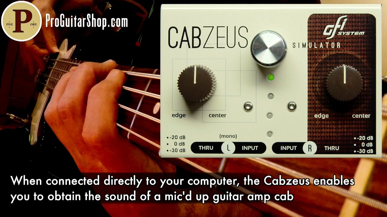GFI System CabZeus Stereo Speaker Cabinet Simulator & DI Box XLR