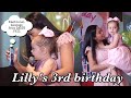 Lilly's 3rd birthday | Emotional message from daddy Phil | jiawanders