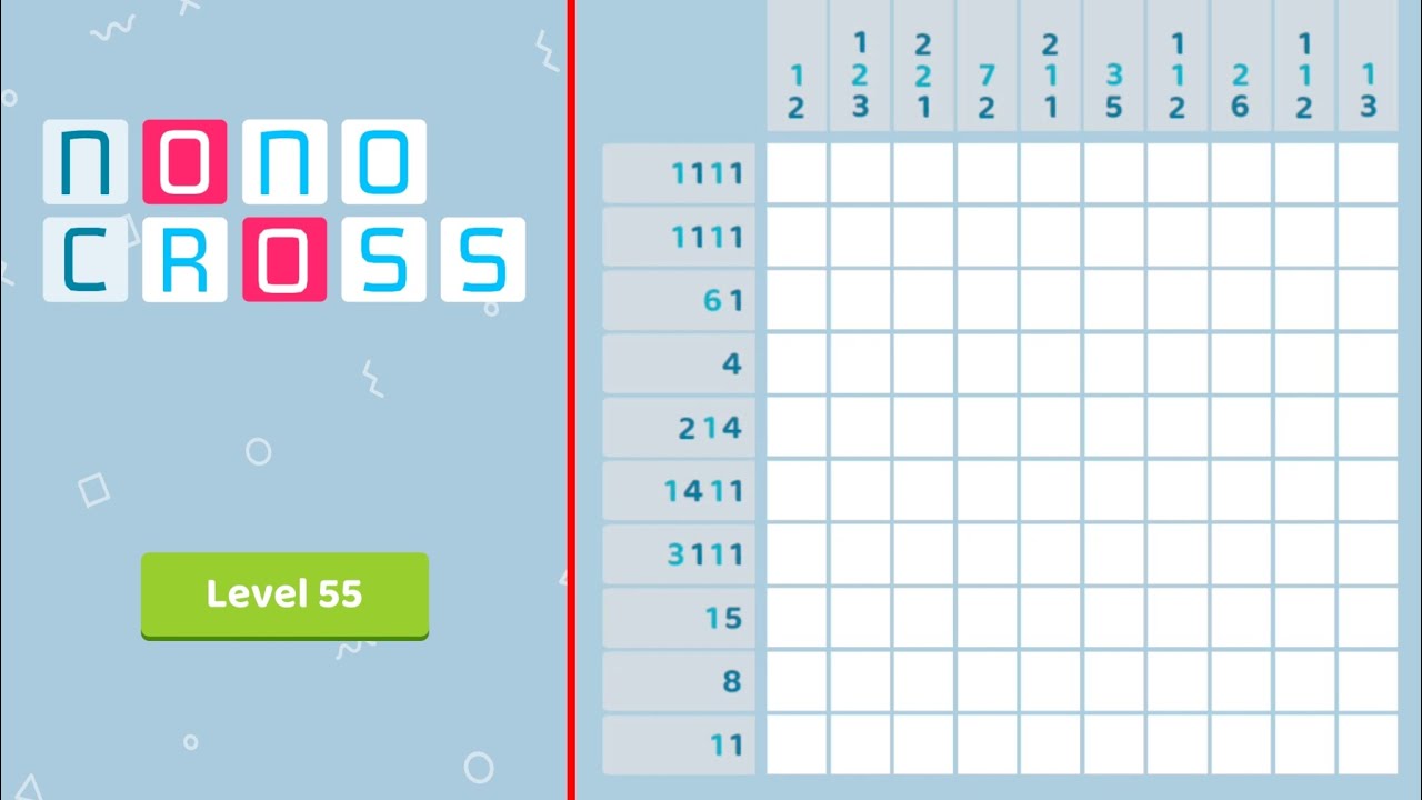 Nonocross Level 55 Game Walkthrough - YouTube