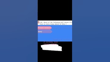 Which of the following is used to store large amount of data ?