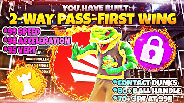 THE MOST *BROKEN* OVERPOWERED NBA2K22 BUILD WITH THE RELEASE OF MY 6’7 2-WAY PASS-FIRST WING GAWD!!!