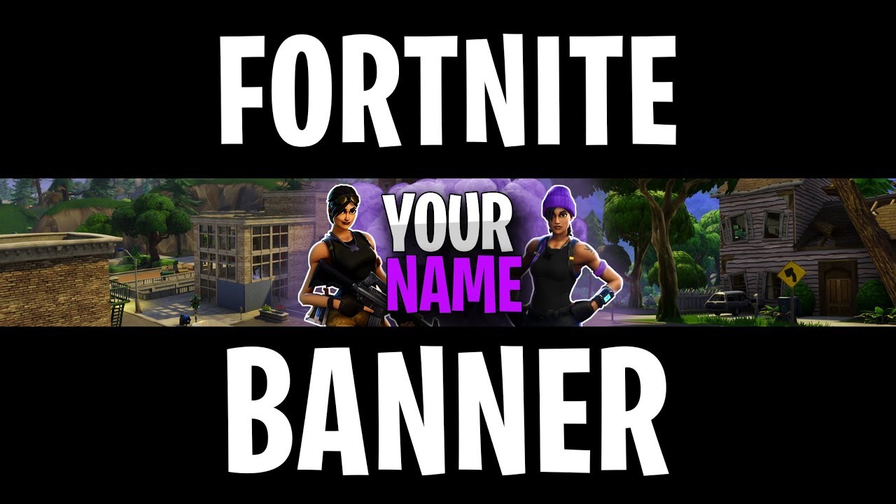 Free Fortnite Banner Template W Download Link Youtube