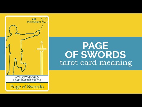 Video: Tarotkortet Page of Swords og dets betydning i forhold, kjærlighet og arbeid