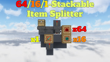 64/16/Un-Stackable Item Sorter