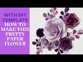 Paper flower Template DIY // How to make a Paper flower with DIY Template // Paper flower DIY