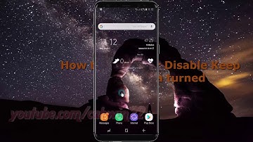 Android Nougat : How to Enable or Disable Keep Mobile data turned on in Samsung Galaxy S8 or S8+