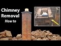 Removing a Chimney Below Roof Level - How to