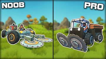 NOOB vs PRO: Tree Harvesting Lumberjack Challenge! (Scrap Mechanic Gameplay)