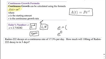 Continuous Growth Formula