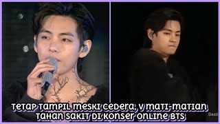 Tetap Tampil Meski Cedera, BTS V TAEHYUNG Tahan Sakit di Konser Online BTS