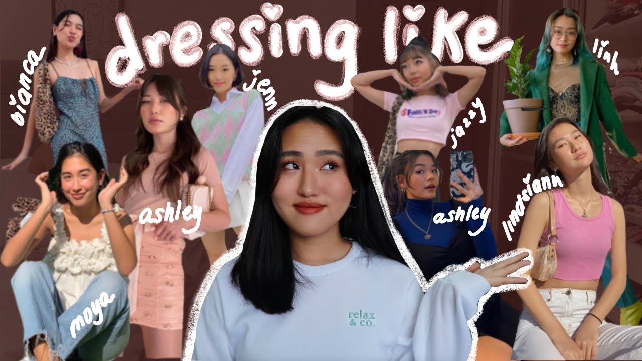 dressing like my favorite asian youtubers (moya, linh, jazzy, & more ...
