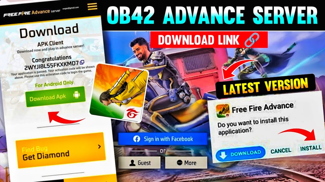 HOW TO DOWNLOAD FREE FIRE ADVANCE SERVER 😱⚡