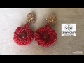 Doughnut beaded brooch/ earrings diy/ tutorial