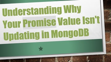 Understanding Why Your Promise Value Isn