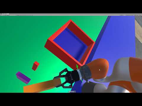 Unity VR Pick and Place with Robot Arm
