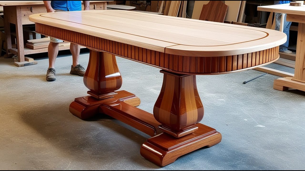 Design A Large Rectangular Dining Table For The Kitchen That Is Very Special - Let's See