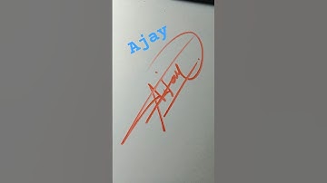 Ajay name signature style #signature #calligraphy #calligraphylattering #art