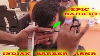 Haircut Asmr Men ✂💇‍♂️ Indian Barber Haircut asmr real 😴 Haircut asmr Sleep | Fast haircut India