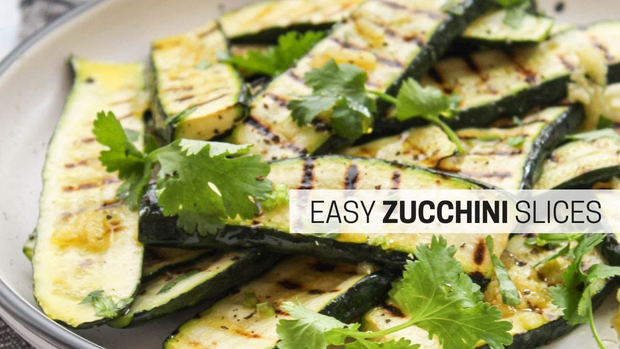 Super Quick Grilled Zucchini Slices. Delicious recipe! YouTube