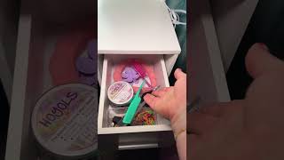Just set up this adorable makeup vanity in my daughter’s room and she’s obsessed! Perfect for