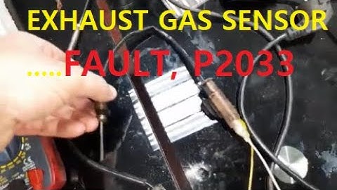 Simple check of the exhaust gas temperature sensor of the particulate filter, DPF, FAULT P2033