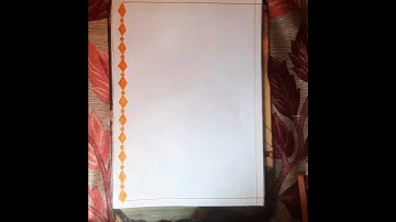 Quick & Easy Border Design |Front Page Design for Assignment, Project, Notebook #diy #shorts