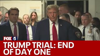 Trump hush-money trial ends first day of jury selection | FOX 5 News