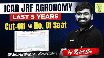 ICAR JRF 2025 | Agronomy Cutoff | Safe Score ?