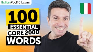 100 Core 2000 Words to Speak and Understand Italian Naturally