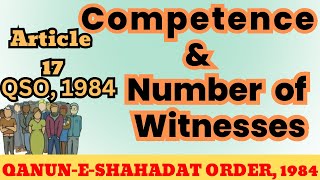 Competence and number of witnesses,😲😲😯 Article 17 | QSO,1984