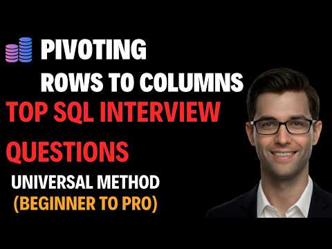 Convert data from Rows to Columns | Pivot |Top SQL Interview Questions |#sqlinterviewquestions