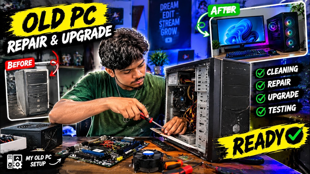 🖥️ My PC Got BROKEN! 😭🔧 Computer Repair Time | Road to 2K Subscribers ️ ...