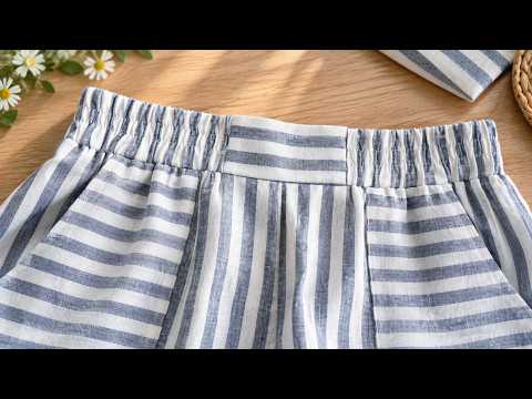 How to sew partial elastic waistband | sewing tutorial for beginners