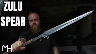 Forging A Damascus Spear-Sword | THE ZULU SPEAR 2.0
