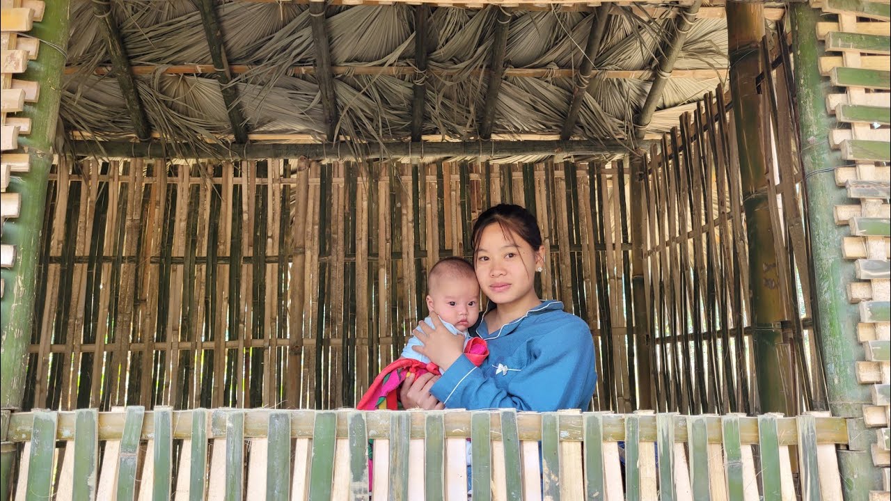 Building a Bamboo House in 30 Days | My Daily Life as a Single Mother ...