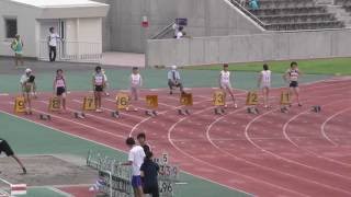 20160702群馬県選手権女子100m予選1組