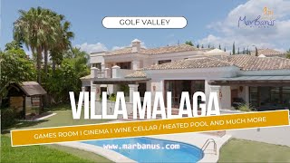 A villa to entertain! with games room, cinema, wine cellar and beautiful outdoor space. MARBELLA