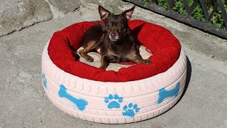 Used Tires - Friendly Pet Bed for Cats and Dogs