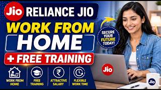 RELIANCE JIO WORK FROM HOME + FREE TRAINING | data entry jobs work from home