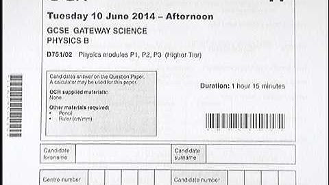 OCR Gateway B June 2014 P1 P2 P3 Introduction - GCSE Physics Revision