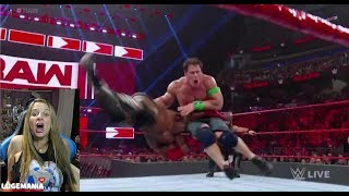 WWE Raw 1\/7\/19 Cena Rollins Finn vs Lashley Ambrose McIntyre
