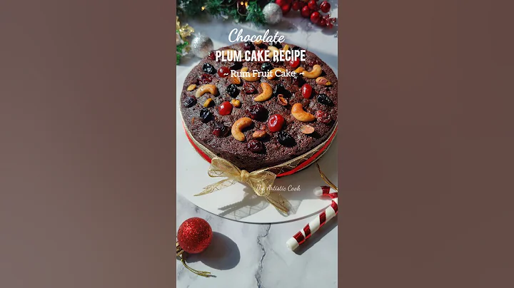 Plum Cake Recipe | Chocolate Rum Fruit Cake Recipe👆💫😍 #ytshorts #shortsfeed #youtubeshorts #shorts
