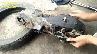 How to replace the kick starter axle / starter axle on a Mio motorbike