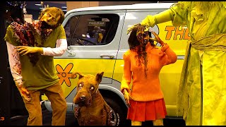 Zombie Scooby Doo \& Shaggy Halloween Props at Transworld Halloween \& Haunt Trade Show