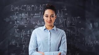 Shy Female Math Teacher  Stock Video