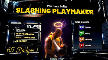 Most Badges For Any Build 65 Badges! This Slashing Playmaker Build Is OP! #RIPKOBE