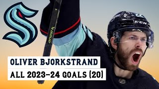 Oliver Bjorkstrand (#22) All 20 Goals of the 2023-24 NHL Season