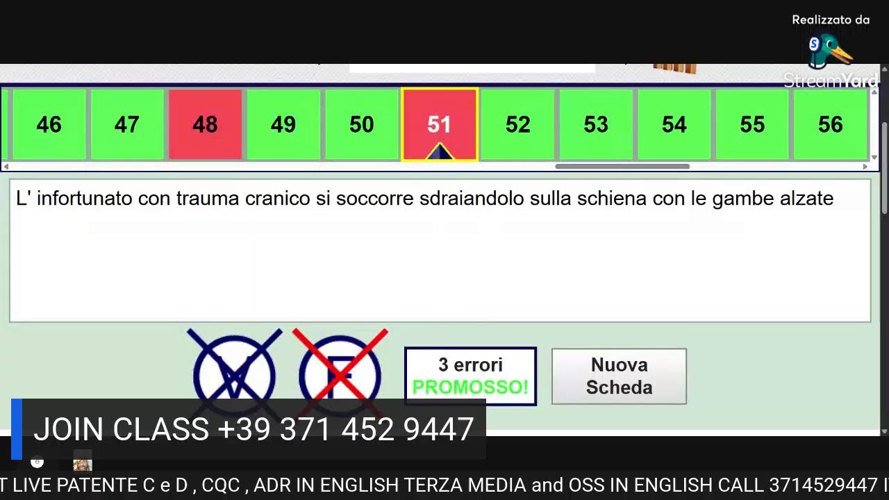 QUIZ CQC IN ENGLISH ESAME MINISTERIALE