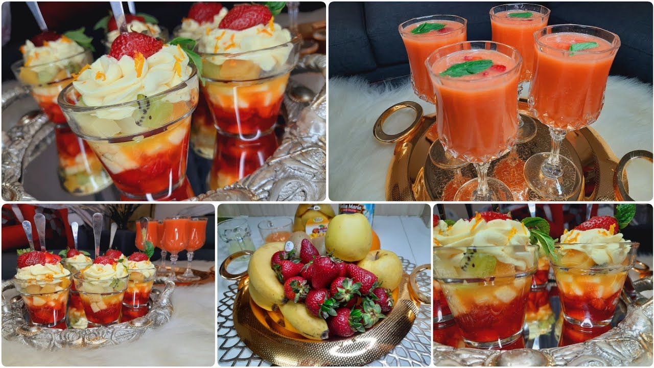 أروع سلطة فواكه ممكن تحضريها مع عصير الفواكه المنعش لسهراتكم الرمضانية🇩🇿 🌛🌛💖💖